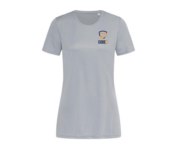 Code 2 Two Merchandise CODE 2 Ladies Training T-Shirt – Queensland Police Health & Recreation ...