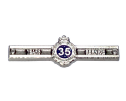 QPS - 35 years service medal clasps