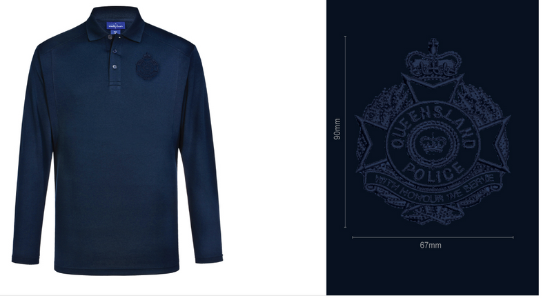 Police long sleeve clearance polo shirts