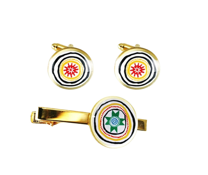 Look To The Stars Tie Pin and Cufflinks